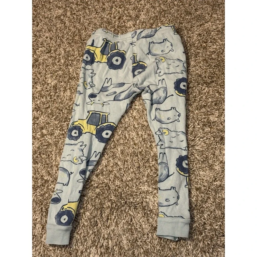 Carter’s Toddler Pajama Pants Farm Animals Tractor Print Blue Size 3T